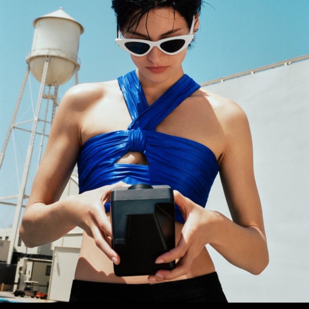 Zara Cut Out Crop Top size Small